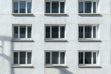 Obraz premium Building Facade with Windows