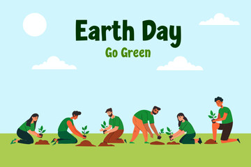 Celebrate Earth Day Go Green, Plant Trees, Protect Our Planet