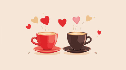 Valentine's Day coffee cup love card