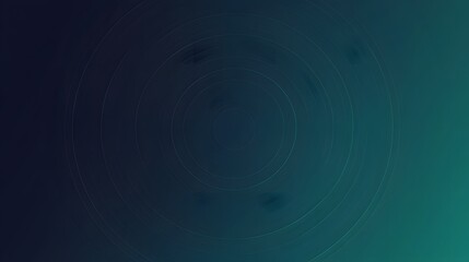 Abstract Teal Green Concentric Circles Background Design