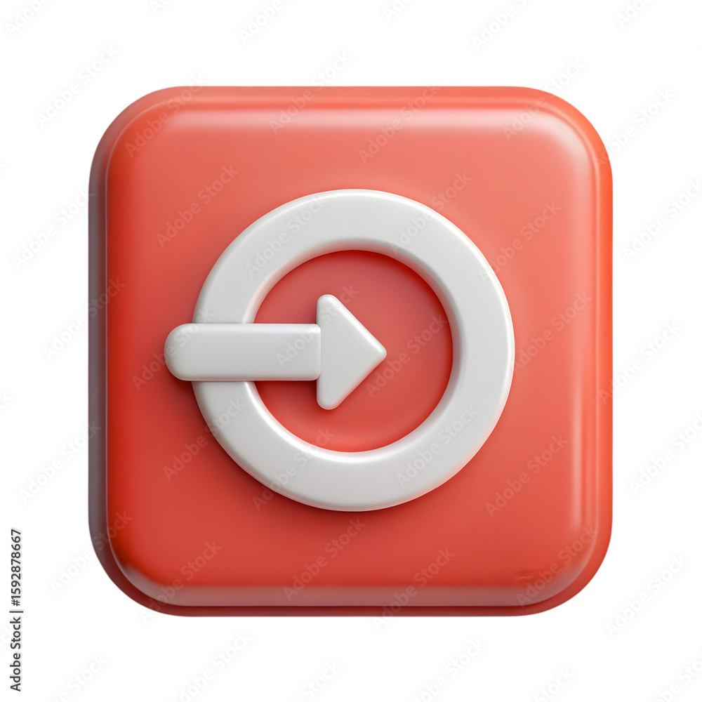 Aufkleber undo redo shortcut icon front view 3d rendering design with symbol on transparent background layout