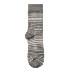 Grey striped cotton sock