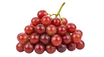 Isolated Red Grapes Bunch