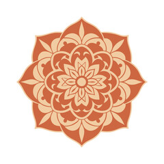 Peony Inspired Mandala Floral Vector Art