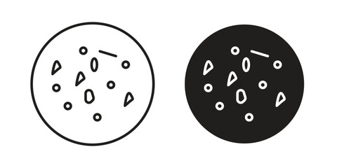 Fototapeta premium Leukemia icon. concept solid and line style in black. EPS 10