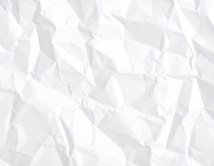 Obraz premium Crumpled Paper Texture: White Background for Design Projects