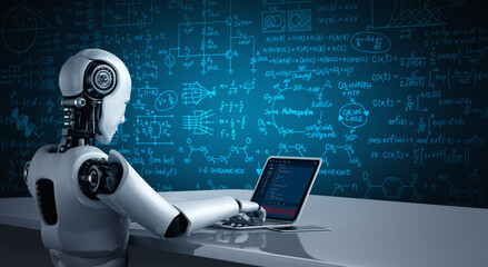Software development programming on computer screen for modish application and program coding