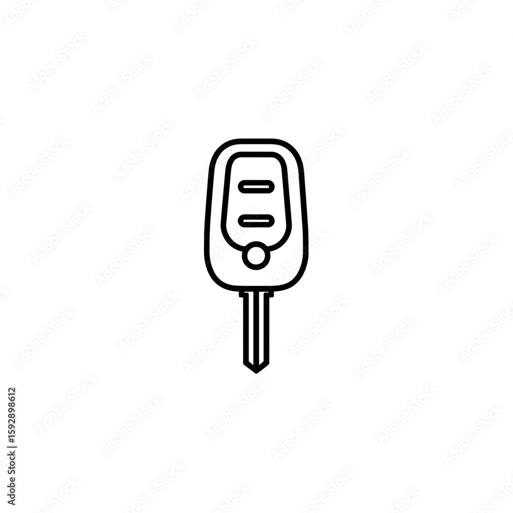 Poster modern smartkey unlocks automobile vector graphic representation background