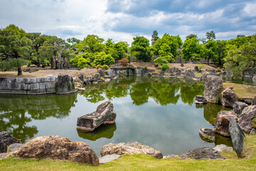 Naklejka premium visiting a nice old castle in Kyoto