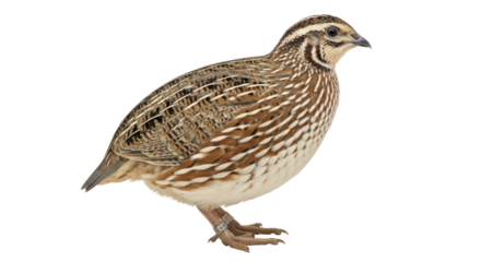 Isolated Bobwhite Quail Bird