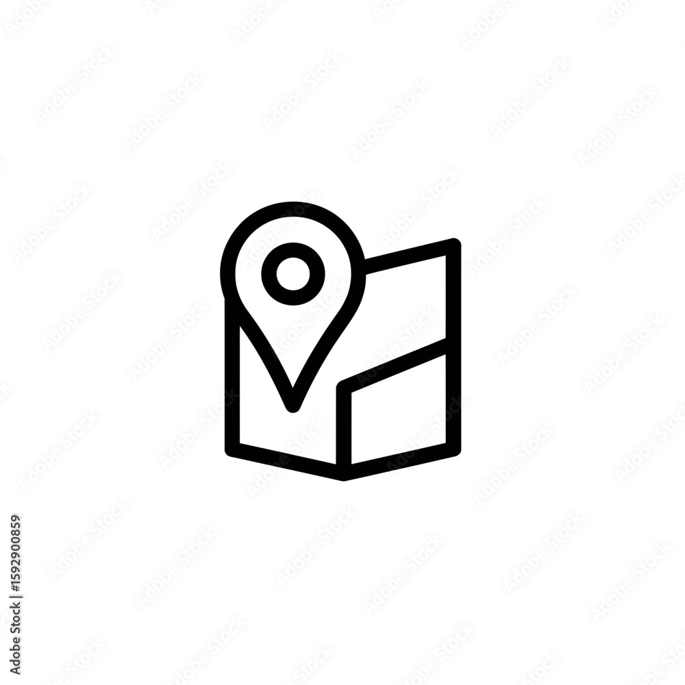 Poster location pointer guides map illustration journey depiction navigation exploration concept detail