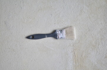 paint brush on the floor