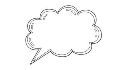 Isolated Speech Bubble