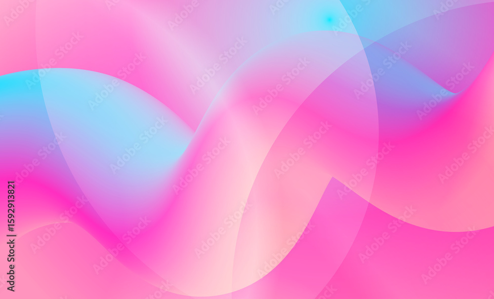 Aufkleber modern abstract gradient blend fluid background curve line shape design