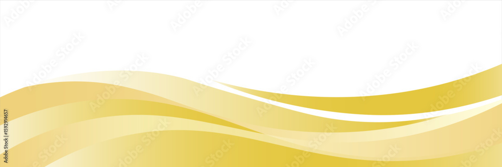 Poster Vector gold line background curve element with white space for text and message design, overlapping layers, vector