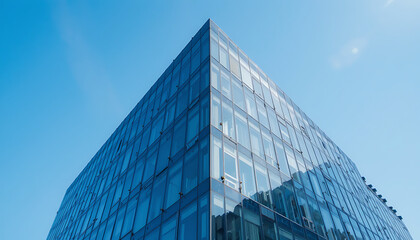 Modern Glass Pyramid Building: Architecture Photography for Business & Real Estate AI Generated