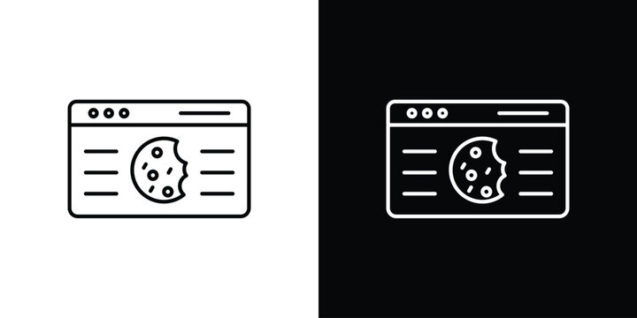 web Cookies icon. pictogram. flat vector sign. Vector Eps 10