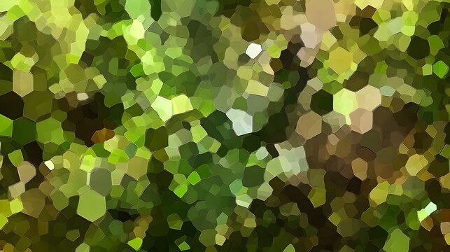 Abstract Green Mosaic Pattern Texture Background