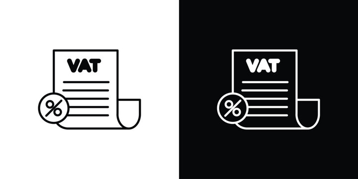 Value added tax VAT icon. pictogram. flat vector sign. Vector Eps 10