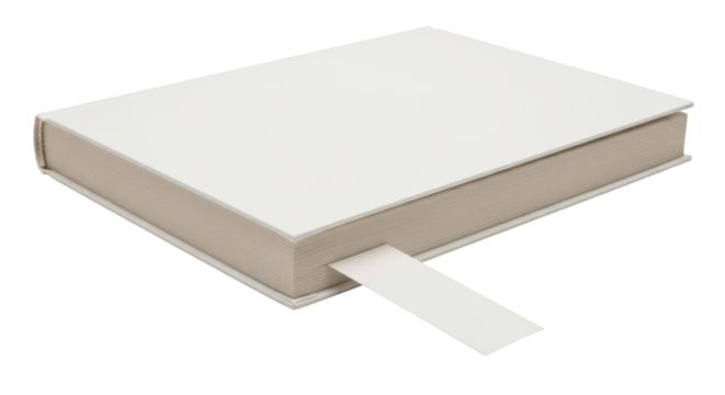 Isolated White Book