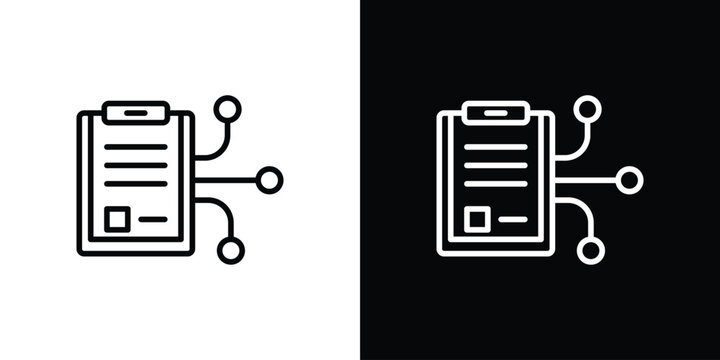 Smart contract icon. pictogram. flat vector sign. Vector Eps 10