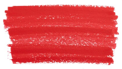 Red crayon stroke