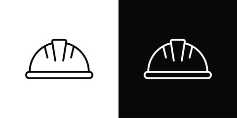 Fototapeta premium Safety helmet icon. pictogram. flat vector sign. Vector Eps 10