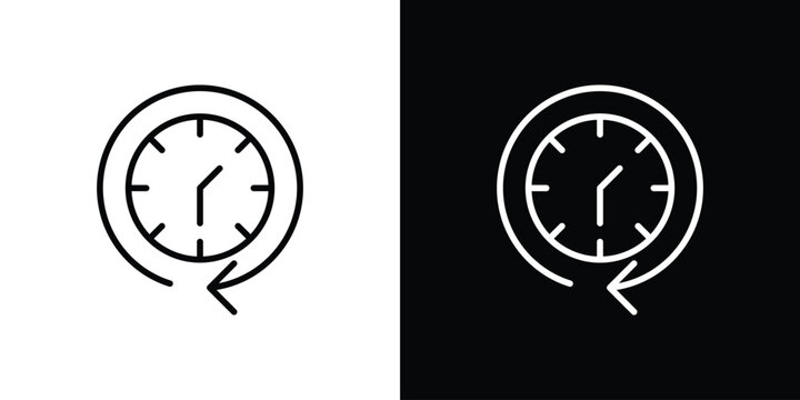 Past icon. pictogram. flat vector sign. Vector Eps 10