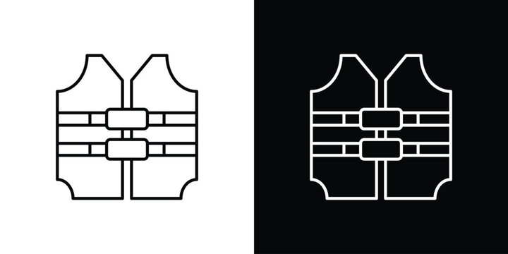 Lifejacket icon. pictogram. flat vector sign. Vector Eps 10