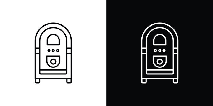 Jukebox icon. pictogram. flat vector sign. Vector Eps 10