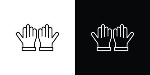 Obraz premium Gloves icon. pictogram. flat vector sign. Vector Eps 10