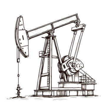 Oil Pump Sketch for Extraction Process