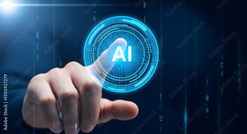 Aufkleber exploring the future of ai artificial intelligence technology innovation concept
