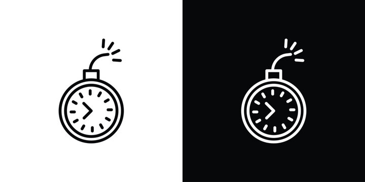 Deadline icon. pictogram. flat vector sign. Vector Eps 10