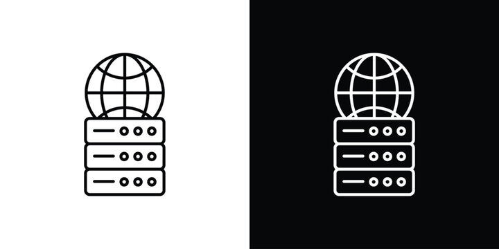 DNS icon. pictogram. flat vector sign. Vector Eps 10