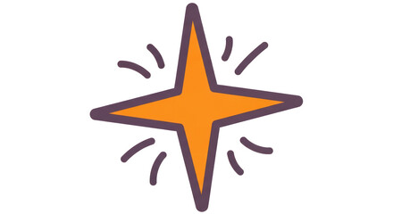 Obraz premium Isolated Sparkle Star Design