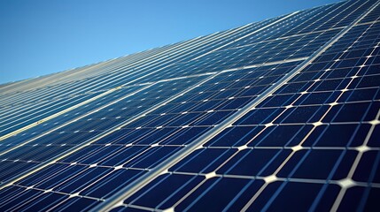 Residential solar installation photovoltaic cell panels on house rooftop with blue crystalline surface renewable electricity technology