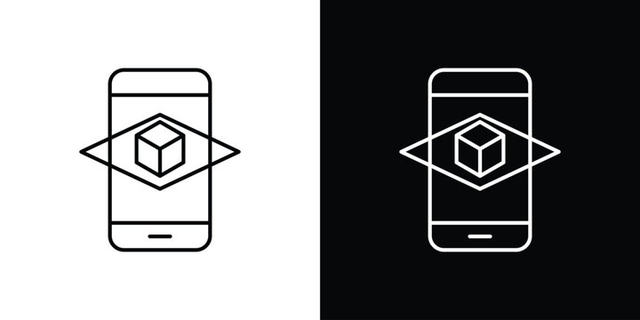 Ar apps icon. pictogram. flat vector sign. Vector Eps 10