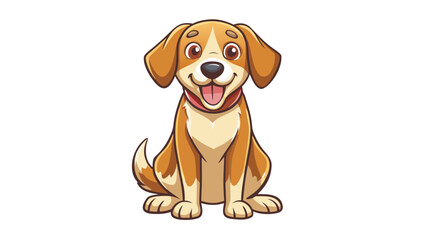 An adorable young beagle puppy with a bone, looking cute against a white studio background