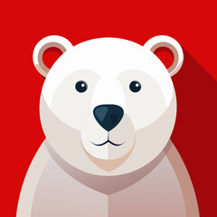 Fototapeta premium white polar bear, polar bear, bear, arctic animal, black background, polar wildlife, white bear, cold climate, snowy fur, wild animal, predator, tundra creature, strong animal, majestic bear, solitude