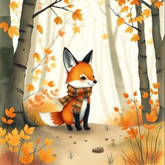 fox in the autumn