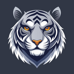Fototapeta premium Tiger, Animal, Predator, Wild, Nature, Wildlife, Feline, Bigcat, Hunter, Stripes, White, Orange, Eyes, Head, Beast, Dangerous, Strong, Powerful, Roaring, Growling, Jungle, Forest, Savannah, Exotic, Un