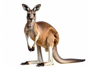 Red kangaroo, front view