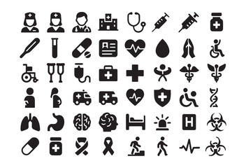 Medical Icons Set vector element 