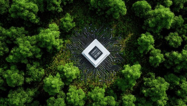 Forest floor, central chip