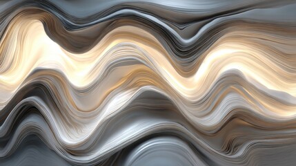 Abstract wavy design with warm and cool tones.