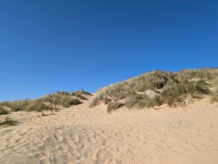sand dunes and blue sky