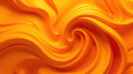 Grunge abstract yellow orange 3D rendering, grunge background with terracotta elements, consisting of twisted, smooth lines