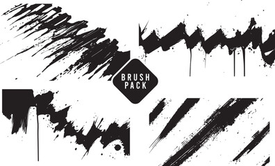 Vector Brush Pack – Hand-Drawn, Ink & Texture Strokes