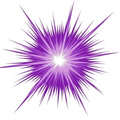 Obraz premium Purple comic book energy burst explosion effect fx for comic book layout and illustration